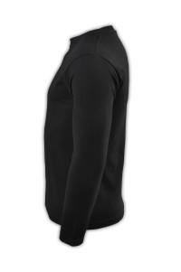 SKLST011 black 005 long sleeved men' s T shirt 00101-LVC tailor made make pure plain color tee shirts long sleeved with elastic force and spandex fit high breathability breathable tee supplier company price side view SKLST011 black 005 long sleeved men' s T shirt 00101-LVC tailor made make pure plain color tee shirts long sleeved with elastic force and spandex fit high breathability breathable tee supplier company price side view